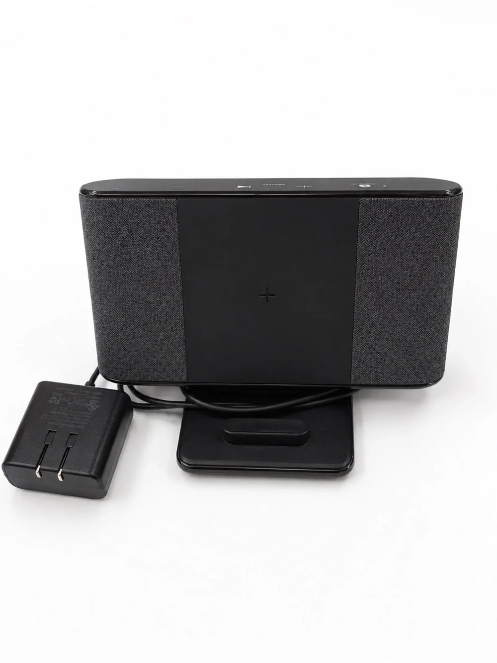 Ubio Labs Bluetooth Speaker Wireless Charging Stand w/ Power Adapter. Tested